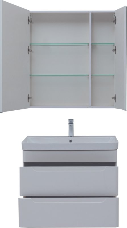 Мебель для ванной комнаты Aquanet София 80 2 ящика