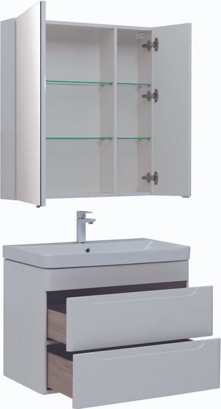 Мебель для ванной комнаты Aquanet София 80 2 ящика