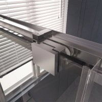 Душевой уголок Veconi Premium Trento PTC-SP-30CH 150x90, профиль хром, стекло прозрачное