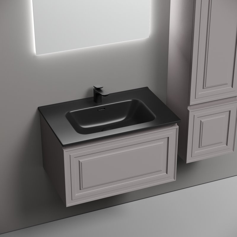 Тумба с раковиной Sancos Very 70 doha soft, раковина CN7007MB