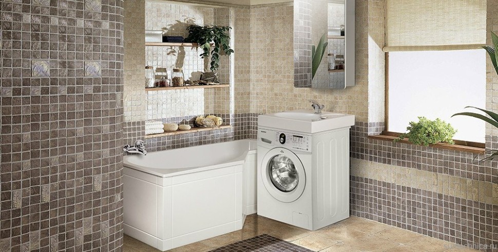 Ванна из искусственного камня Belux Вена 160x75 см, левая, встраиваемая, белая, асимметричная, на ножках