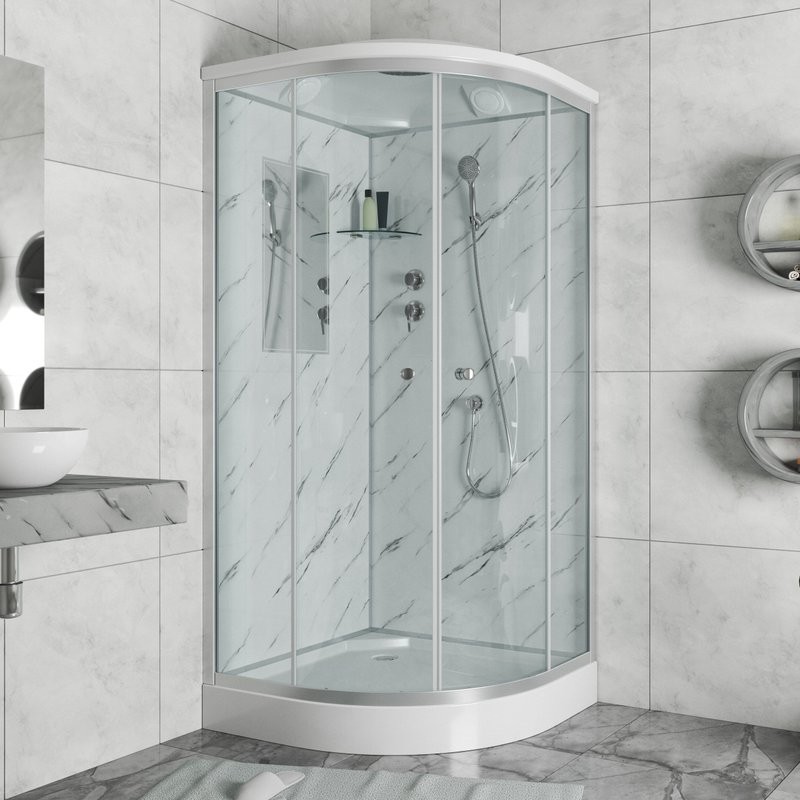 Душевая кабина Niagara Luxe 7702M 100х100, серебро