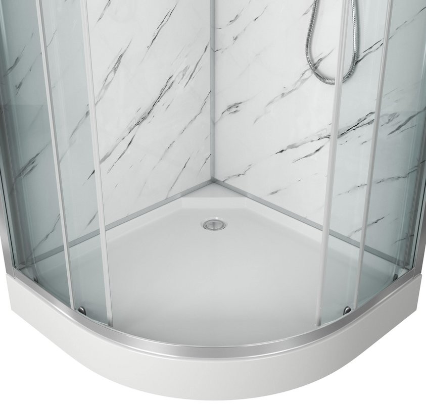 Душевая кабина Niagara Luxe 7702M 100х100, серебро