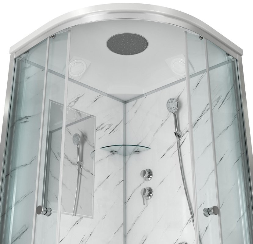 Душевая кабина Niagara Luxe 7702M 100х100, серебро