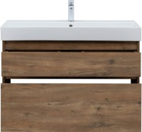Мебель для ванной комнаты Aquanet Nova Lite 100 дуб рустикальный, 2 ящика