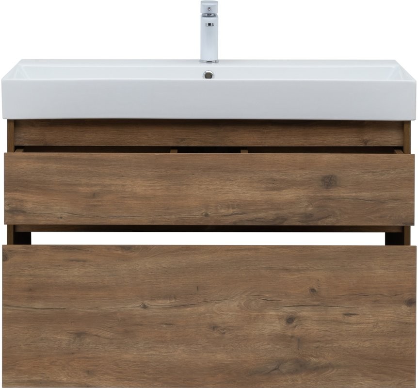 Мебель для ванной комнаты Aquanet Nova Lite 100 дуб рустикальный, 2 ящика