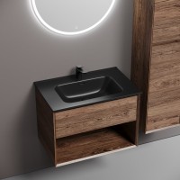 Мебель для ванной комнаты Sancos Marmi 1.0 70 дуб чарльстон, раковина CN7007MB