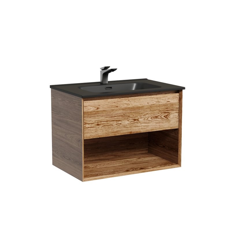 Мебель для ванной комнаты Sancos Marmi 1.0 70 дуб чарльстон, раковина CN7007MB