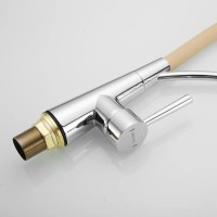 Смеситель для кухни Shevanik S743-2 с гибким изливом, хром
