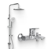 Душевой комплект Смеситель AM.PM Spirit V2.1 F71A10000 + Стойка Spirit V2.0 F0770A100