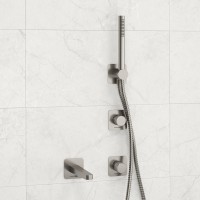 Встраиваемый смеситель для душа и ванны Wasserkraft Tauber A6451.296.298.275.100.276 С ВНУТРЕННЕЙ ЧАСТЬЮ, никель