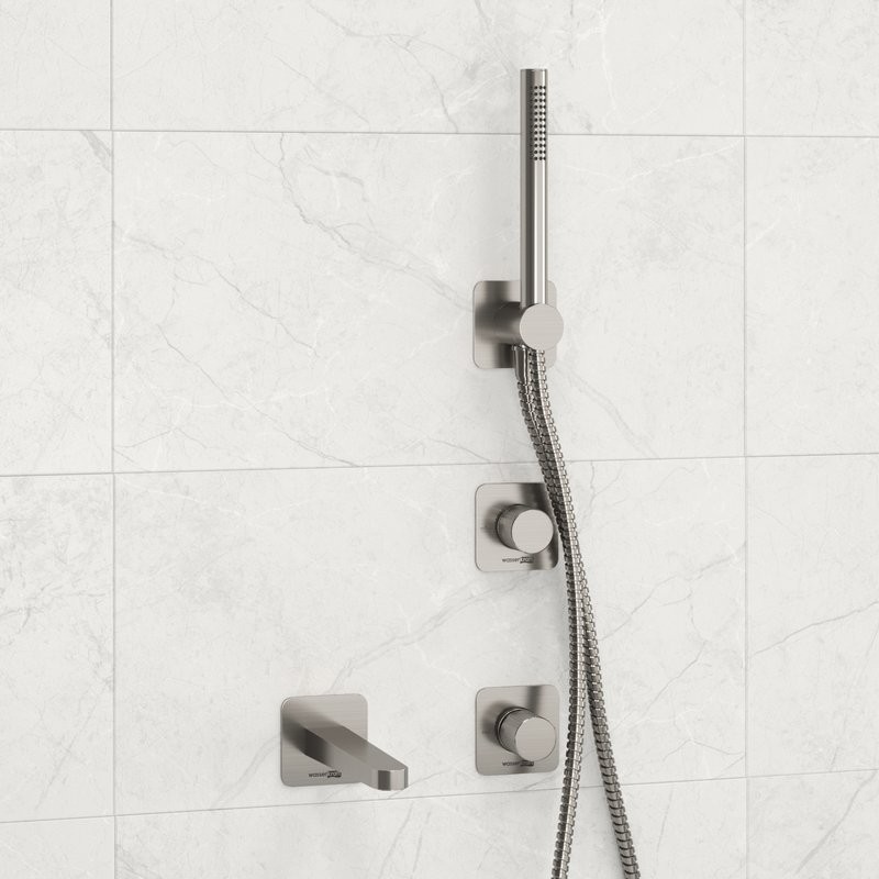 Встраиваемый смеситель для душа и ванны Wasserkraft Tauber A6451.296.298.275.100.276 С ВНУТРЕННЕЙ ЧАСТЬЮ, никель