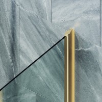 Шторка на ванну Maybahglass MGV-776-3 60x140, профиль золото, стекло прозрачное