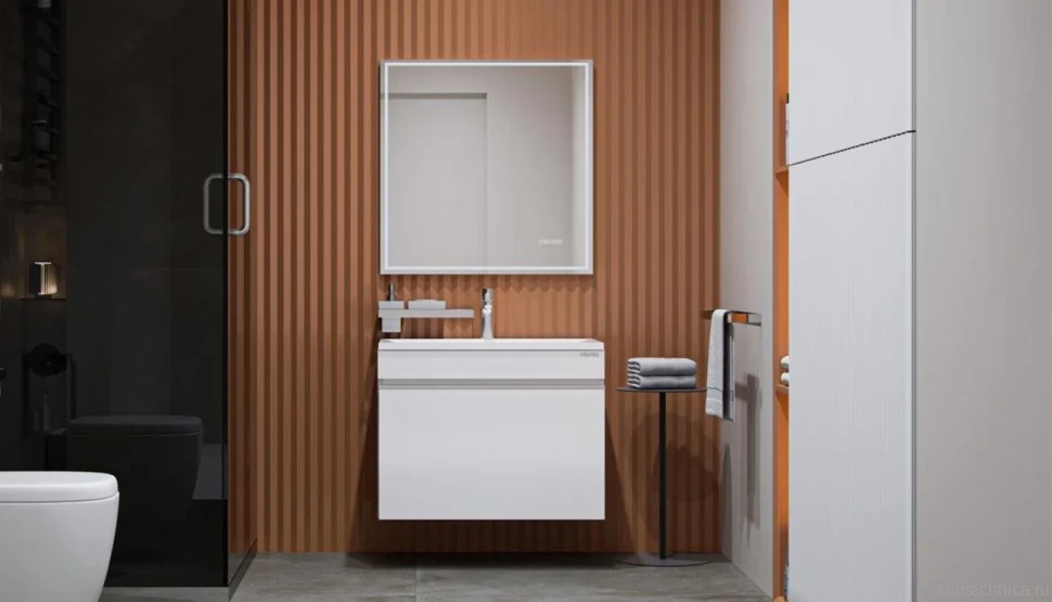 Тумба под раковину Velvex Pulsus 70 белая