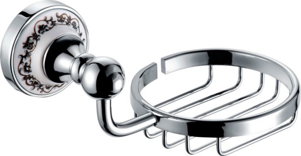 Мыльница Fixsen Bogema FX-78509 настенная, керамическая, белая, хром