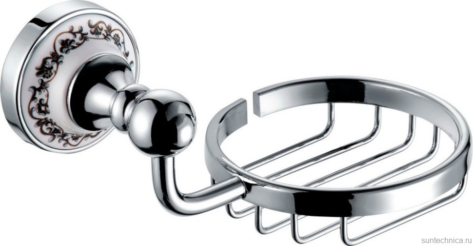 Мыльница Fixsen Bogema FX-78509 настенная, керамическая, белая, хром