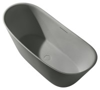 Ванна из искусственного камня AltroBagno Fiorina 090219 170x75 см, отдельностоящая, овальная, на ножках, с донным клапаном