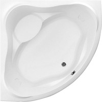 Акриловая ванна Aquanet Malta new 00205410 150x150 см, угловая, пристенная, белая, четверть круга, с каркасом, с сиденьем