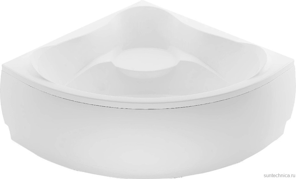 Акриловая ванна Aquanet Malta new 00205410 150x150 см, угловая, пристенная, белая, четверть круга, с каркасом, с сиденьем