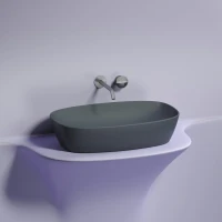 Накладная раковина Ceramicanova Element CN6049MDH темный антрацит матовая