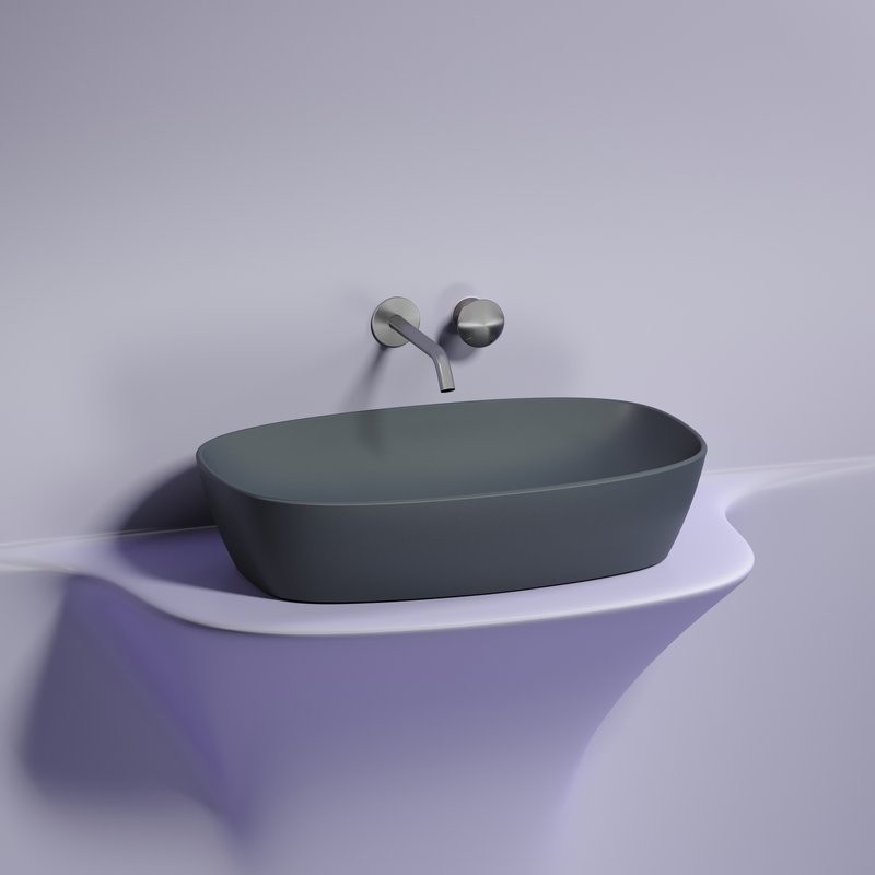 Накладная раковина Ceramicanova Element CN6049MDH темный антрацит матовая