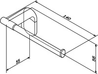 Держатель для туалетной бумаги AM.PM Joy A8434100 открытый, хром