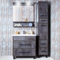 Мебель для ванной комнаты Бриклаер Чили 80 цемент