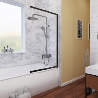 Шторка на ванну Wasserkraft Dill 61S02-80WS