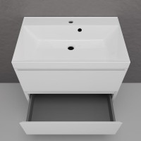 Тумба с раковиной Style Line Манхэттен 70 подвесная, белая, раковина Andrea Classic 70