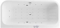 Акриловая ванна Excellent Arana Arana WAEX.ARA18.NANO 180x85 см, пристенная, с гидромассажем, белая, со сливом-переливом