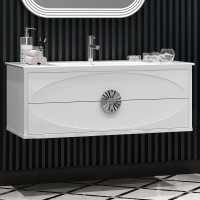 Тумба под раковину Opadiris Ибица 120 подвесная, фурнитура хром