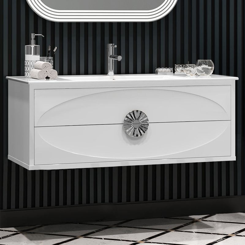 Тумба под раковину Opadiris Ибица 120 подвесная, фурнитура хром