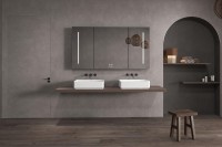 Накладная раковина Abber Stein AS2634 55 матовая белая, прямоугольная, искусственный камень