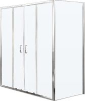 Душевой уголок BelBagno Unique UNIQUE-AH-21-150/180-100-C-Cr