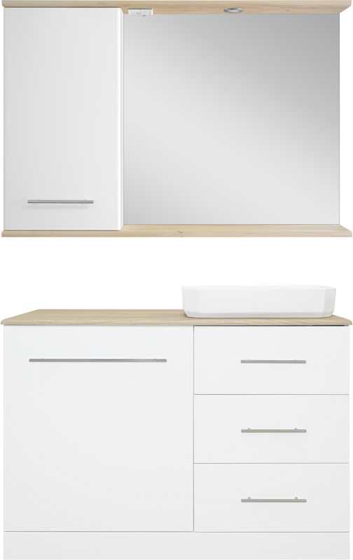 Мебель для ванной комнаты Misty Респект 120 R, под стиральную машину