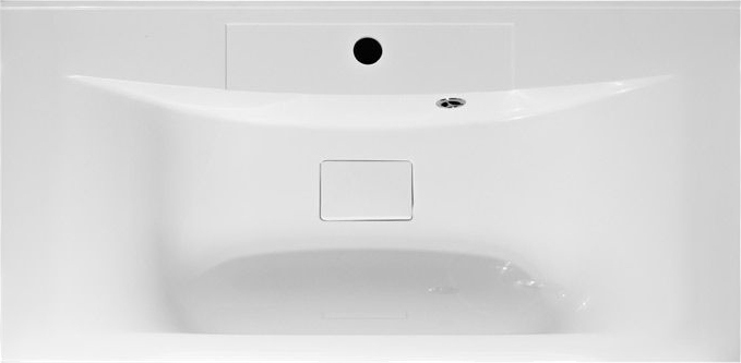 Тумба с раковиной Art&Max Bianchi 90, подвесная, серая матовая