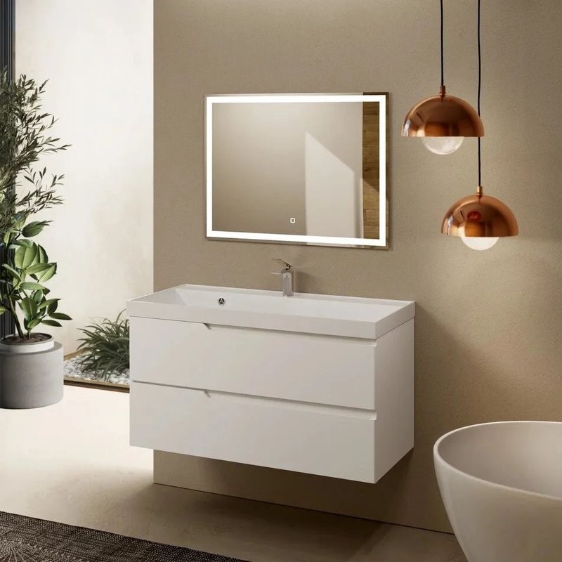 Тумба под раковину для ванной AQUAme S3 100 белая