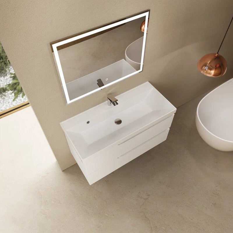 Тумба под раковину для ванной AQUAme S3 100 белая