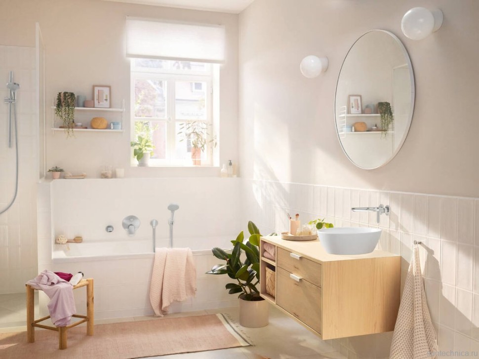 Смеситель для раковины Hansgrohe Rebris S 72528000 С ВНУТРЕННЕЙ ЧАСТЬЮ хром