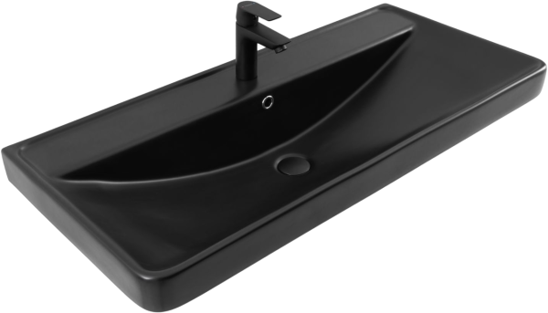 Мебельная раковина Aquanet Ирис 00329251 черная матовая