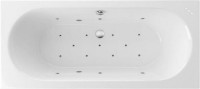 Акриловая ванна Excellent Oceana Slim WAEX.OCE18S.RELAX 180x80 см, встраиваемая, с гидромассажем, белая, с каркасом, со сливом-переливом