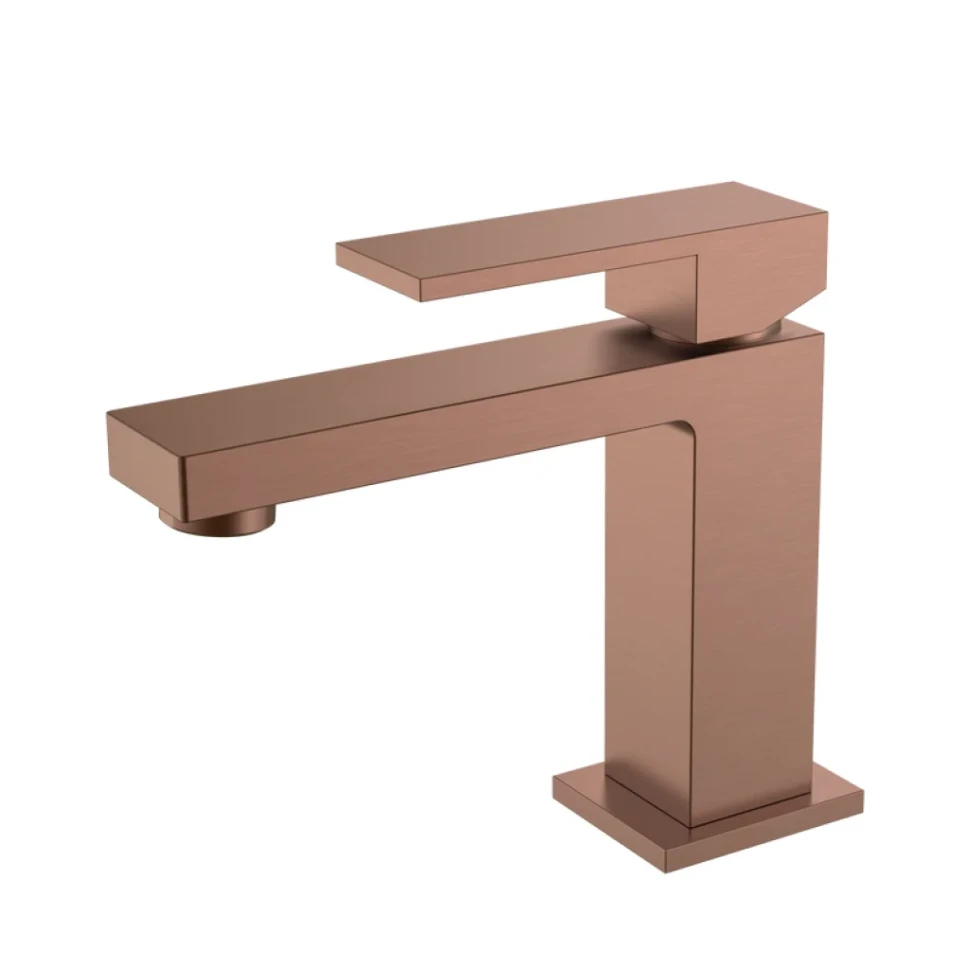Смеситель для раковины Boheme Qubic 471-BRB brushed bronze