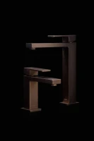 Смеситель для раковины Boheme Qubic 471-BRB brushed bronze