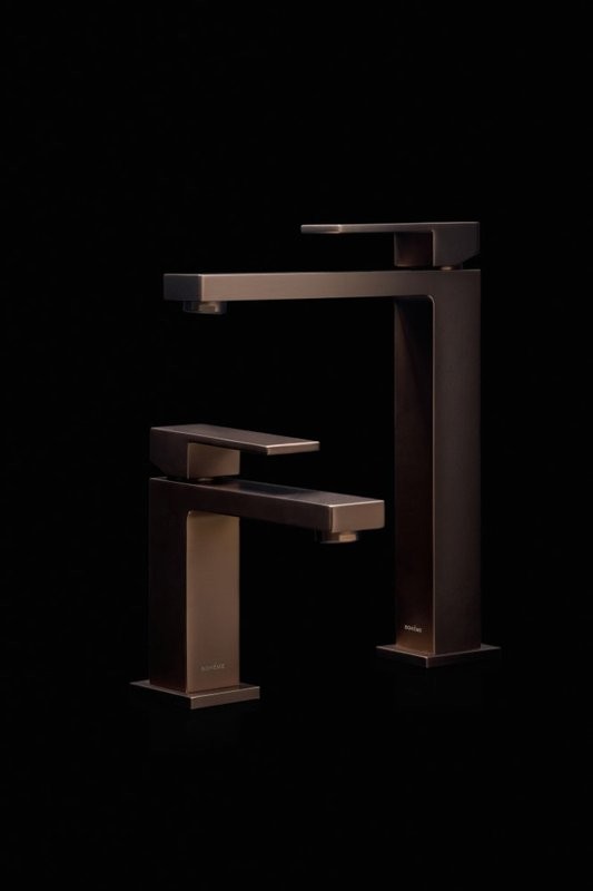 Смеситель для раковины Boheme Qubic 471-BRB brushed bronze