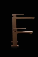 Смеситель для раковины Boheme Qubic 471-BRB brushed bronze