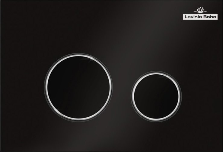 Комплект Lavinia Boho Унитаз подвесной One Rimless 3302103R + Крышка-сиденье One 33290200 с микролифтом + Инсталляция RelFix 38010010 + Кнопка RelFix 380502MB матовая черная, хром + Дозатор RelFix 38040010