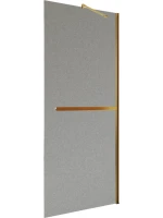 Душевая перегородка Maybahglass MGD-736-3ш 89 см, профиль золото, стекло графит матовое