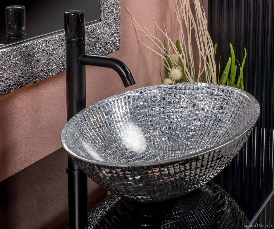 Накладная раковина Armadi Art NeoArt 815 51 серебро, овальная