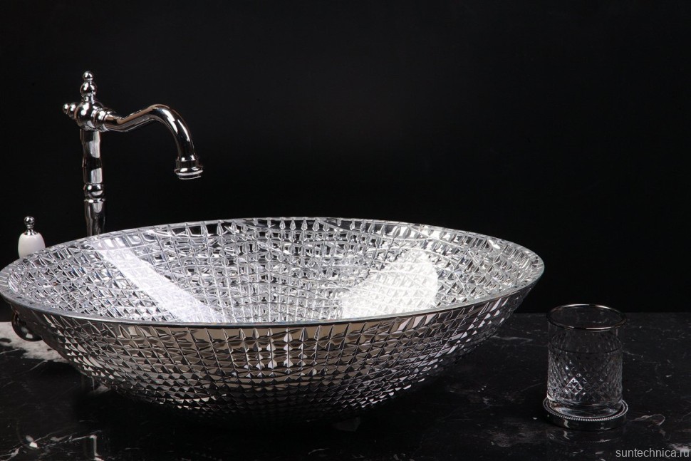 Накладная раковина Armadi Art NeoArt 815 51 серебро, овальная