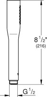 Душевая лейка Grohe Cosmopolitan 22126KF0 фантомный черный